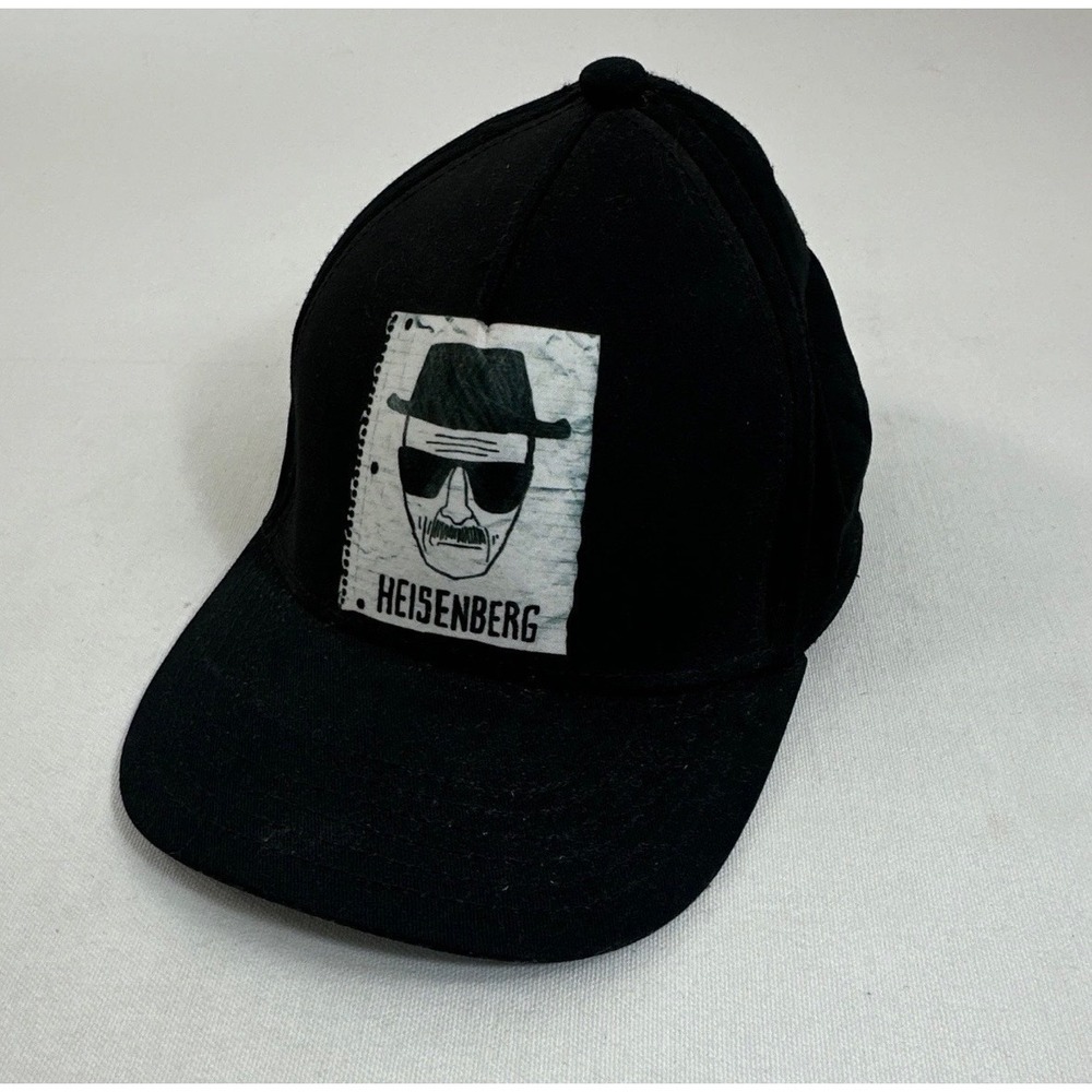 Breaking Bad Heisenberg Baseball Hat Mens 7 5/8 Black Graphic Under Brim Hat